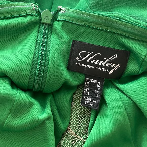 Green Strapless Formal Dress - Picture 6 of 7